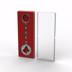 Porte-clés-tête-de-BA-boite.gif Fichier STL Porte clés + coffret cadeau - Key ring + gift box・Plan pour impression 3D à télécharger, arvylegris