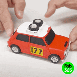 Mini_01.gif 3D file Morris Mini Cooper-S Rally・3D printing idea to download