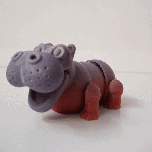 Flexi Hippo - 3D model önizlemesi