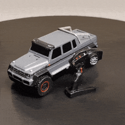 intro.gif STL file Traxxas TRX-6 Mercedes-Benz G 63 AMG 6X6 (1/100) For Action Figures・3D printable model to download, robroy07