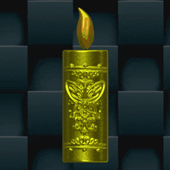 20230821_140547.gif STL file Encanto inspired Candles and Stand・3D printing model to download