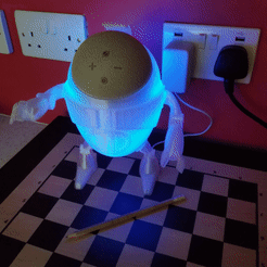 RoboDot.gif STL file echo dot v4 Eggbot stand・3D printing design to download
