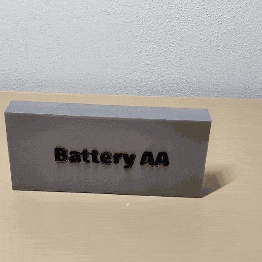 Battery AA Box With Rail - 3D model önizlemesi
