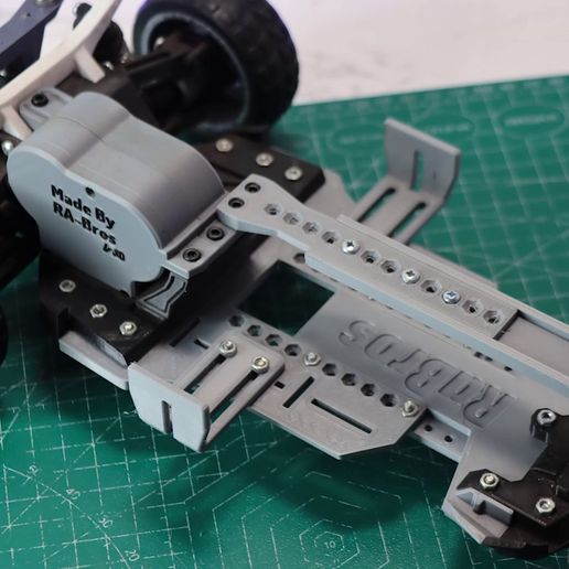 🚗 EdgeX 1/10 3D Printed Full Car Chassis Kit・Free 3D File for 3D ...