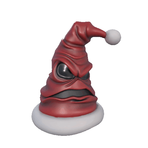 Christmas Sorting Hat - Harry Potter Inspired 3D Model