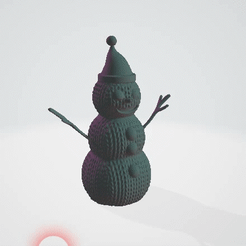 snowman-knitted.gif Bonhomme de neige tricoté