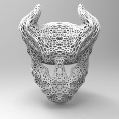 mak.165.gif STL-Datei WIMPERNTUSCHE MASKE VORONOI COSPLAY HALLOWEEN・3D-Druck-Idee zum Herunterladen