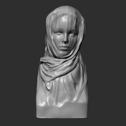 GIFMaker_me.gif Archivo STL Mujer con velo・Diseño imprimible en 3D para descargar