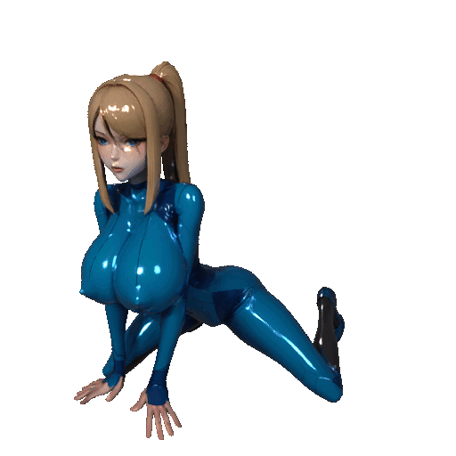 Kneeling Beauty - Latex Allure