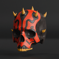 darth_maul_skull_rotate_AdobeExpress.gif 3D file Darth Maul Skull - 3D Print Files・Design to download and 3D print