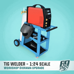 0.gif STL file TIG Welder in 1:24 scale for dioramas・3D printable model to download, 89DSGN