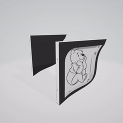 equerre-d-etagere-winnie.gif Fichier STL EQUERRE D ETAGERE winnie l ourson 200 X 200 X 20 ENFANT 1 meme pour ender 3・Objet pour impression 3D à télécharger