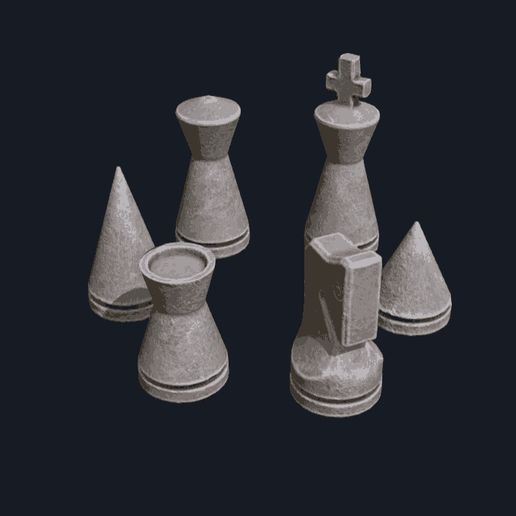 Chess_Brutalist_Rotation.gif Brutalist Chess Set