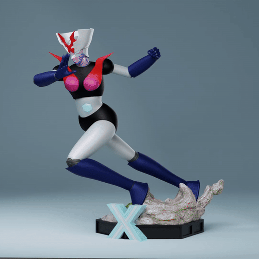 🎨 Minerva X statue from Mazinger Z・ 3D File for 3D