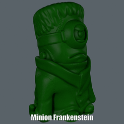 Minion Frankenstein.gif Download free STL file Minion Frankenstein (Easy print no support) • Object to 3D print, Alsamen