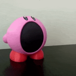 videaco.gif STL file Alexa Echo Dot (4th generation) - Kirby・3D print model to download, pablodasilva