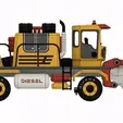 326e2545-47c0-4419-9916-d9329c67e453.gif Yellow Snow Blower Truck with Movements