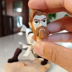 ok.gif STL file Obi-Wan Kenobi・3D printing model to download, NeoSculpt