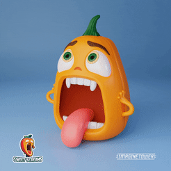 munch_vid1.gif STL file Munch's Pumpkin — Sweet Collectible Figurine・3D printable model to download