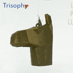 LLama-min.gif STL-Datei Llama low poly ornament (Two models) kostenlos・Vorlage für den 3D-Druck zum herunterladen, Trisophy