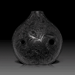 Ocarina.gif Archivo STL Instrumento musical Ocarina 6 agujeros・Idea de impresión 3D para descargar
