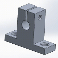 8_MM_STEEL_SHAFT_HOLDER.gif Archivo STL SK8 SH8 Soporte de tipo vertical 8mm Soporte de extremo de eje de carril lineal・Diseño de impresión en 3D para descargar