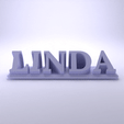 Linda_Elegant.gif Linda 3D Nametag - 5 Fonts