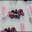 GIF.gif Keychain Minnie - Miky mouse's girlfriend