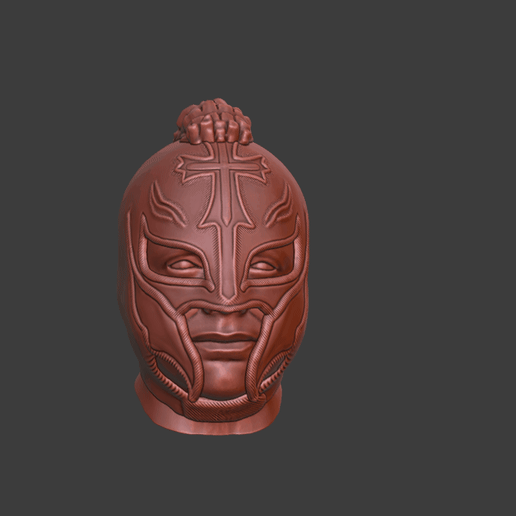 WWF-WWE Costum Rey Mysterio Head 3D model