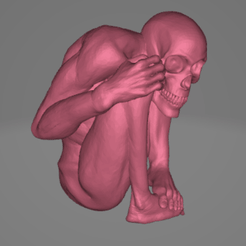 idle.gif Fichier 3D Skull Man 5・Objet pour impression 3D à télécharger, CrabCreatures