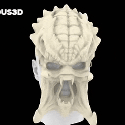 predator.gif STL-Datei Raubtiermaske・Design für den 3D-Druck zum Herunterladen