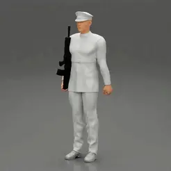 ezgif.com-gif-maker-28.gif Fichier 3D Officier de réserve navale debout tenant un pistolet・Modèle à télécharger et à imprimer en 3D
