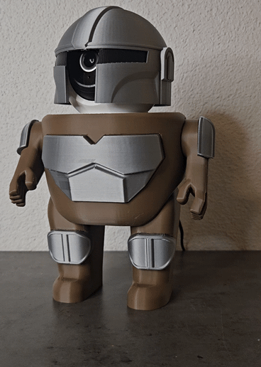 Sci-fi camera housing in Mandalorian style for Tapo C2xx (STL + 3MF)