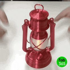 Oil_Lamp_01.gif 3D file Oil lamp style LED candle light・3D printer model to download