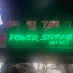 powerstroke-gif.gif STL file PowerStroke Diesel LED Lamp・3D printing design to download