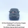 03-Mustang.gif 03 Mustang GT Body Shell with Dummy Chassis (Xmod and MiniZ)