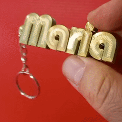 maria.gif Fichier STL Porte-clés Maria・Design pour impression 3D à télécharger