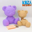 TEDDY-PUZZLE-BANK-KOZA.gif Mystery Bear, a Teddy bear puzzle and piggy bank