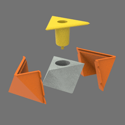 untitled.497.gif STL file Mini Concrete Pot Mold 1・3D print design to download
