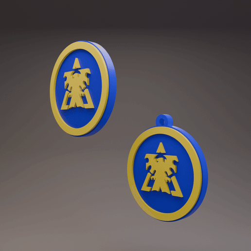 Terran - Star Craft - Keychain and Coin/Badge