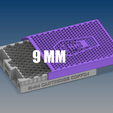 9mm.gif Archivo STL 9mm 186x almacenamiento cabe dentro de 50 cal munición lata・Modelo para descargar e imprimir en 3D