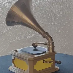 ezgif.com-gif-maker.gif STL file GramoPhone Amplifier・Design to download and 3D print, groover_92
