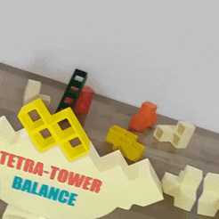 ezgif.com-optimize-3.gif STL file Tetra-tower Balance board game!・Model to download and 3D print