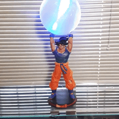 goku.gif Datei STL Goku Genkidama Lamp・Design für 3D-Drucker zum herunterladen, emanuelsko