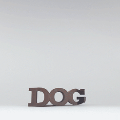 ezgif.com-gif-maker-1.gif Fichier STL Retournement de texte - Chien・Plan à imprimer en 3D à télécharger
