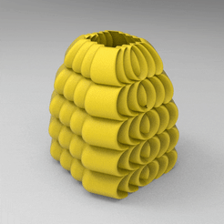 untitled.831.gif STL file FLOWERPOT ORIGAMI FACETED ORIGAMI PENCIL FLOWERPOT・3D print object to download, nikosanchez8898