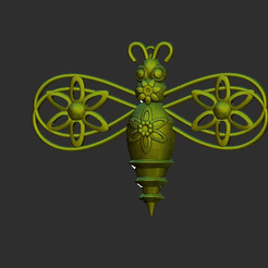 bee.gif STL file Bee, Bee 3D model STL file・3D print object to download