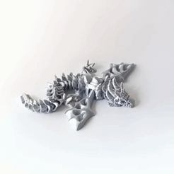 dragonhuesos.gif Archivo STL Flexi Zombie Dragon・Objeto para impresora 3D para descargar, angeljacobofigueroa