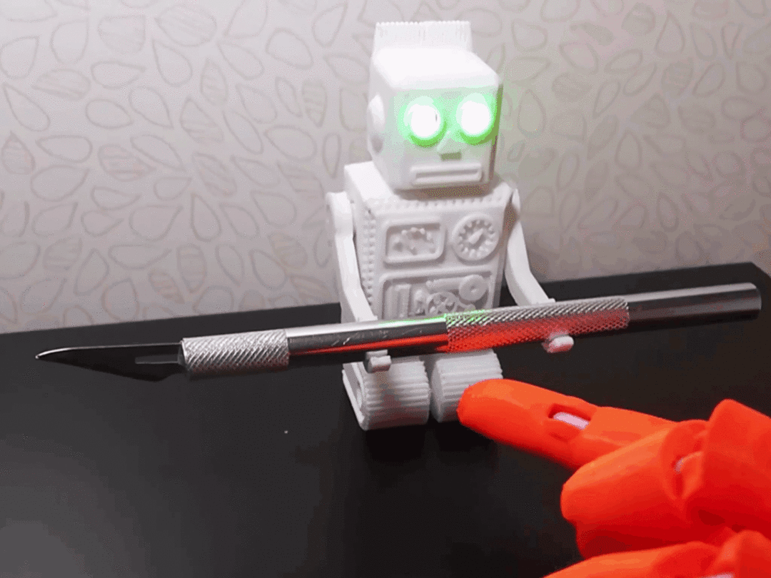 Mr.Robot.gif Бесплатный STL файл Робот для защиты ножей・Шаблон для загрузки и 3D-печати, FIRAT