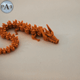 dragon.gif STL file Articulated dragon robot with moving jaws!・3D printing model to download